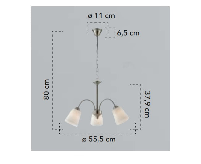 Lampă suspendată NIK 3L