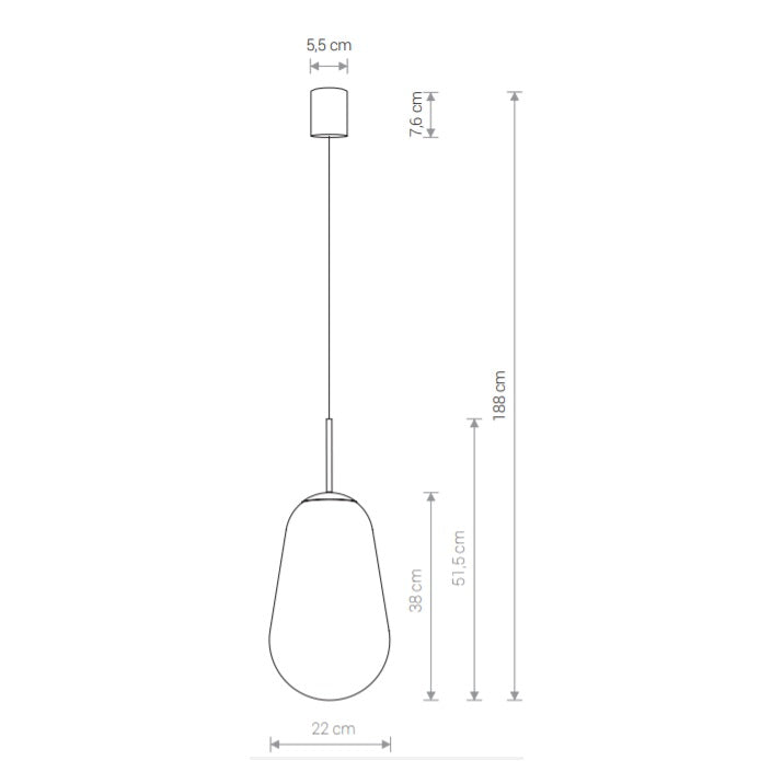 Lampă suspendată PEARL M