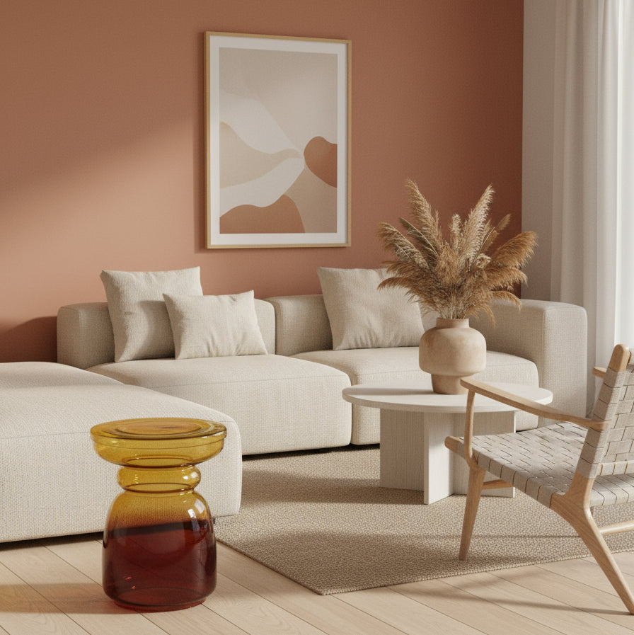 Masuta de cafea HARIEL AMBER Ø35 x 45 CM