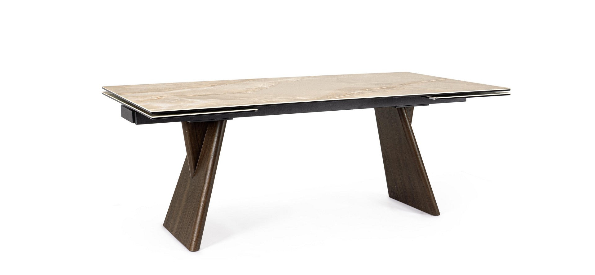 Masa extensibila MAIKKI WALNUT/ONYX  200(300) x 100 CM