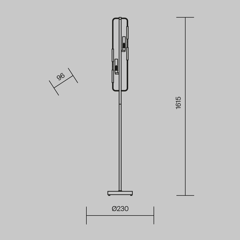 Lampadar MARMOS GOLD