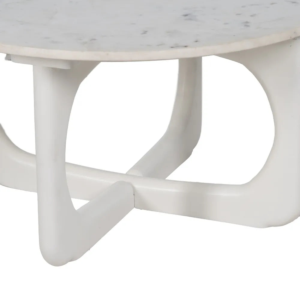 Masuta de cafea SOVAN WHITE Ø75 x 40 CM