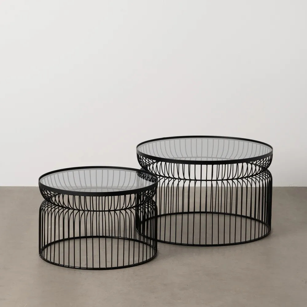 Set 2 masute de cafea ARMAH Ø53/65 x 34/40 CM