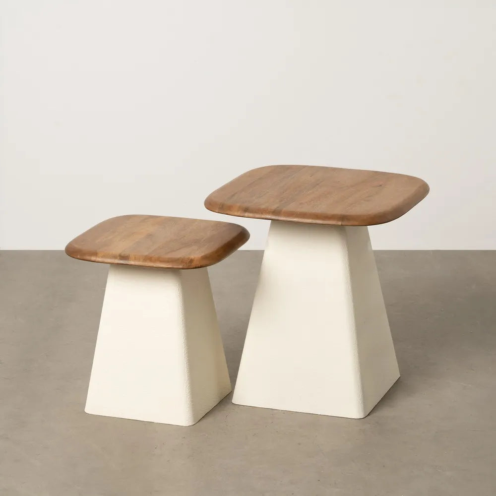 Set 2 masute de cafea TIVRA 40x42/50x52 CM