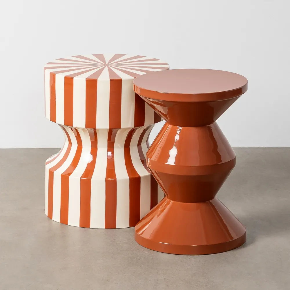 Masuta de cafea STRIPE TERRACOTTA 38X45,5 CM