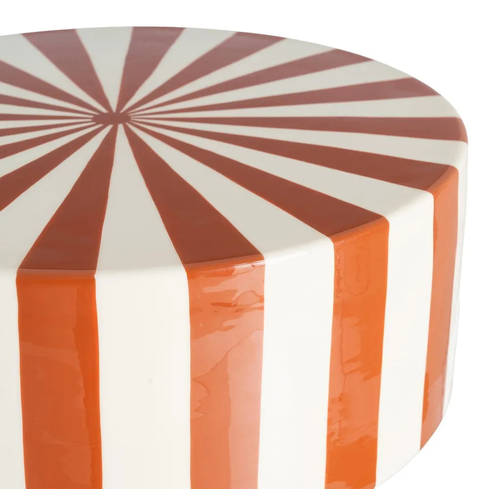 Masuta de cafea STRIPE TERRACOTTA 38X45,5 CM