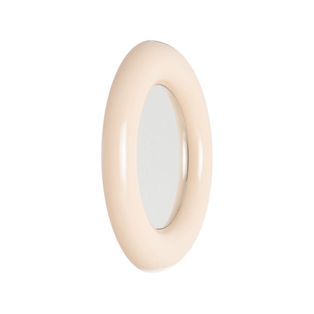 Oglinda de perete PRISMIO BEIGE Ø64 CM