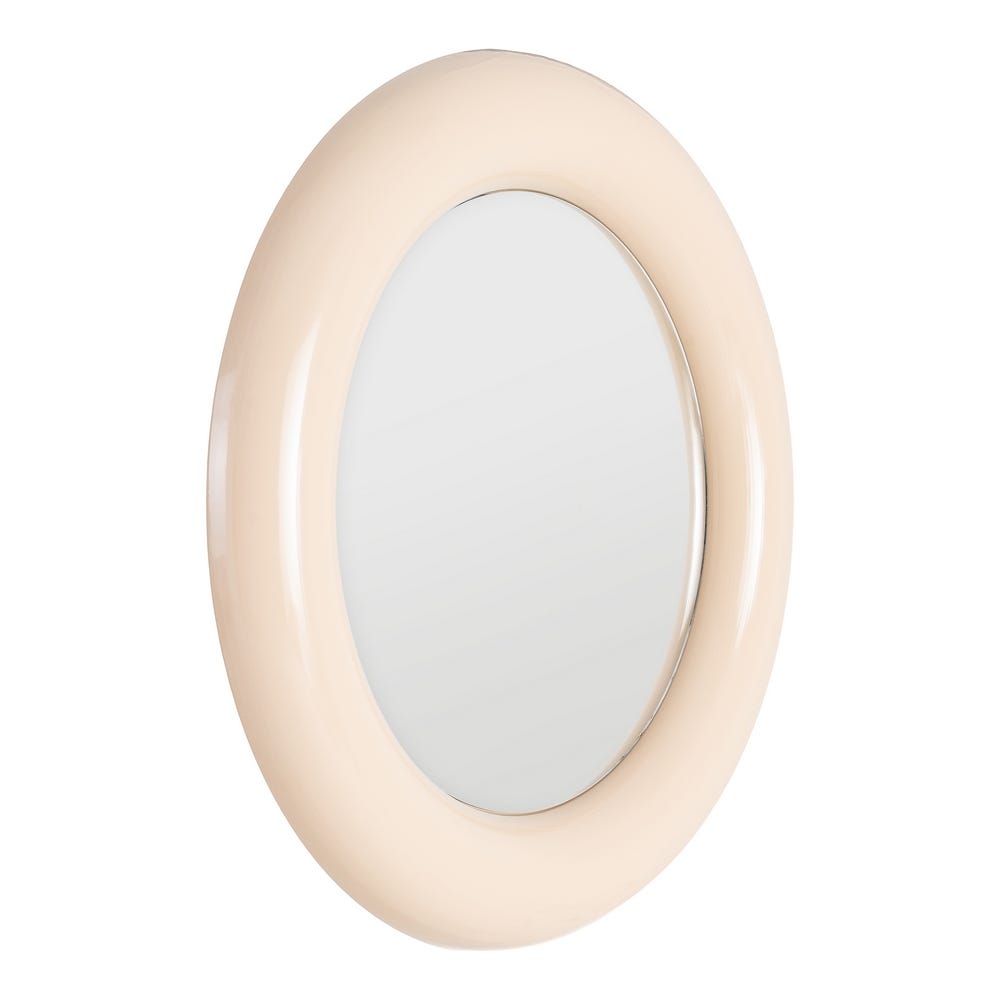 Oglinda de perete PRISMIO BEIGE Ø79 CM