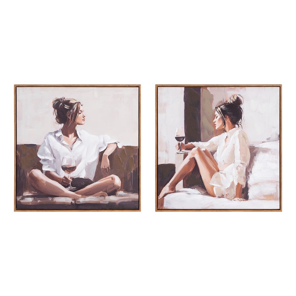 Set 2 tablouri MUZA 60 x 60 CM