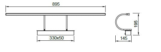 Aplica de perete ACERO CHROME