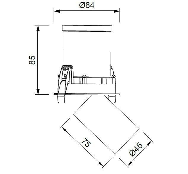Spot încastrat orientabil ERIC
