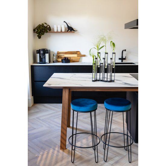 Scaun bar ALICE dark blue 73CM - PROMA