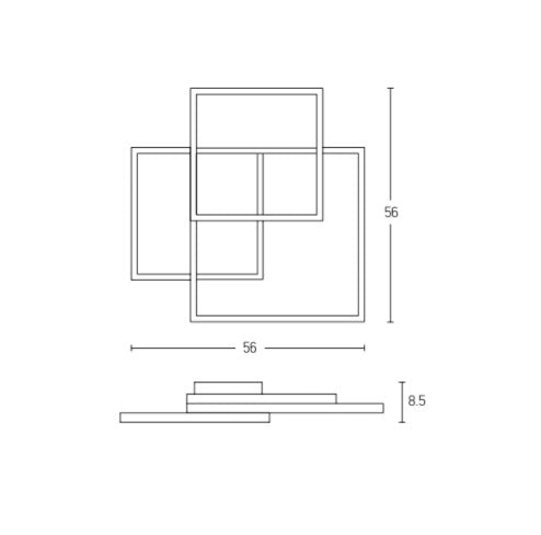 Plafoniera dimabila FANY 56