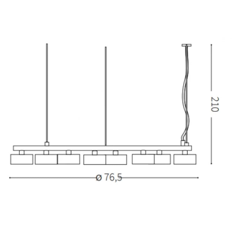 Lampă suspendată MINOR 8L