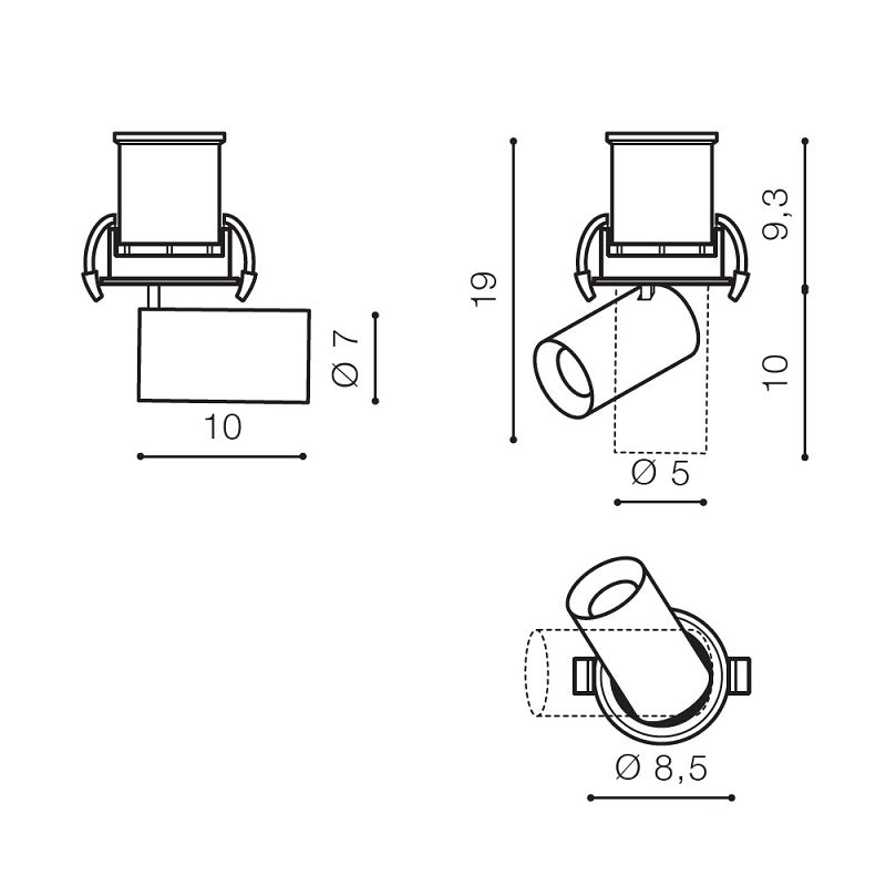 Spot incastrat LANA 7W