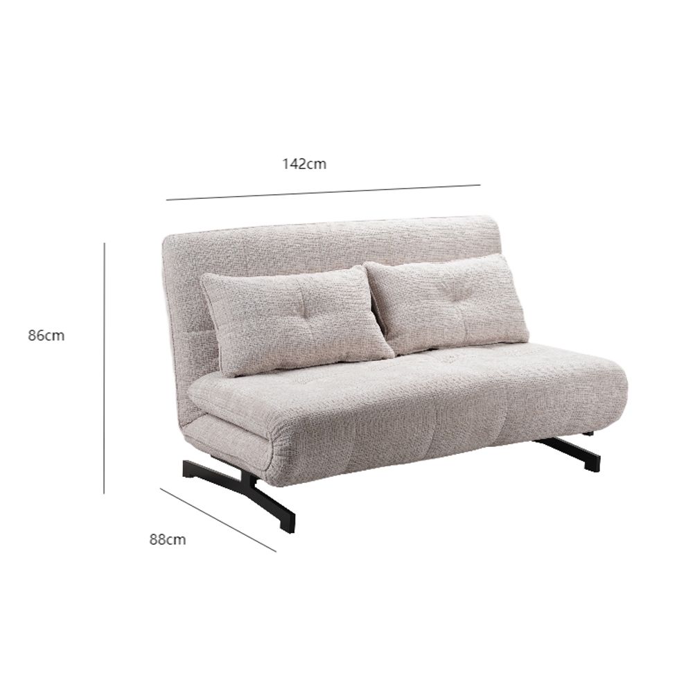 Canapea extensibila 2 locuri SCALEDA 142 CM