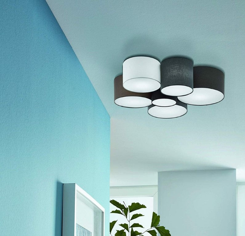 Plafoniera PASTORE 6L GREY