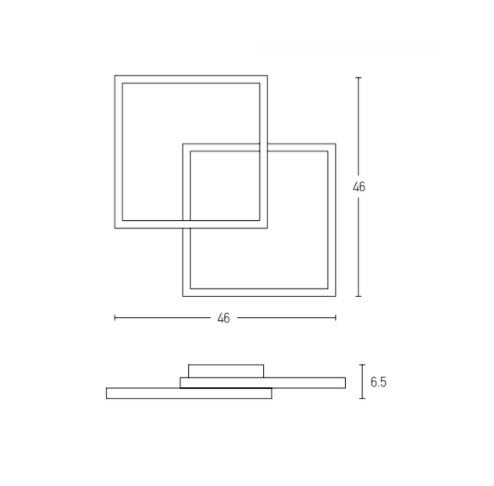 Plafoniera dimabila FANY 46