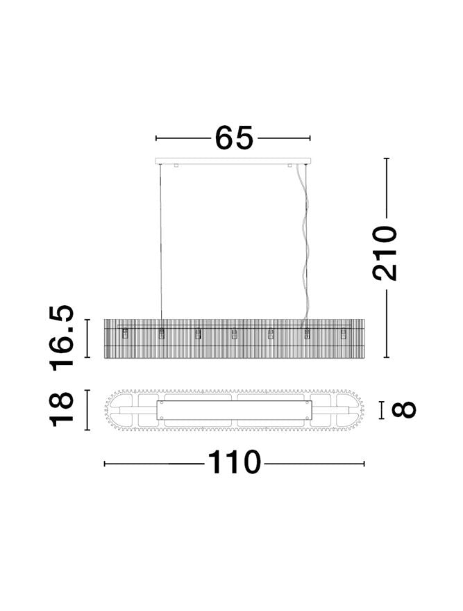 Lampa suspendata BAROK LINE