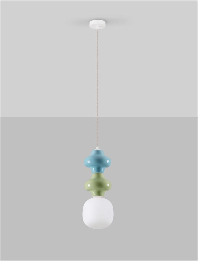 Lampa suspendata CLIO GREEN&BLUE