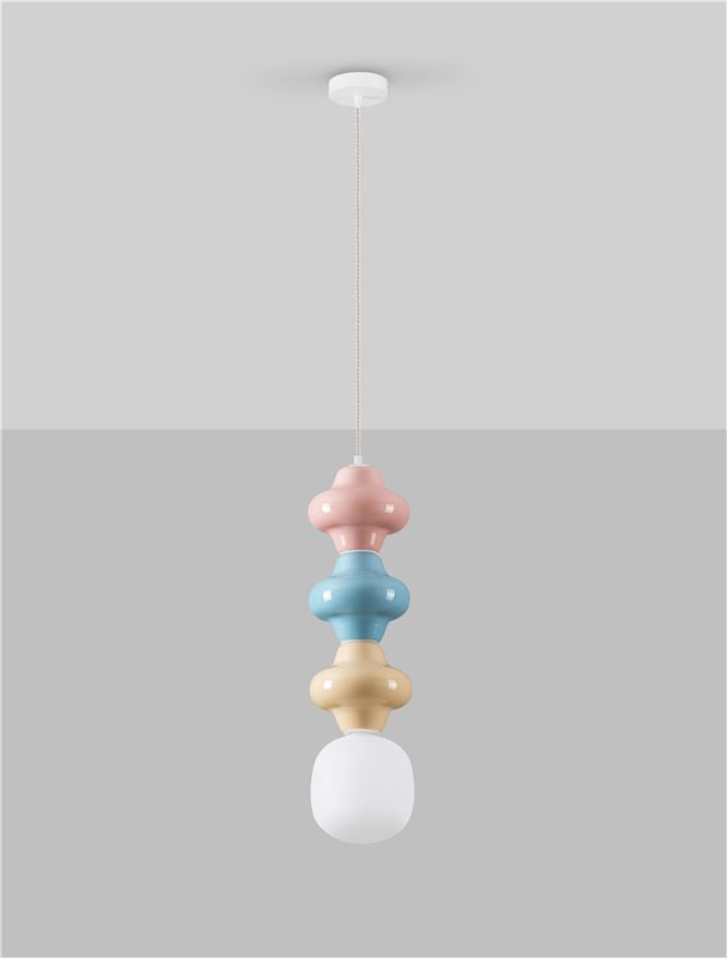 Lampa suspendata CLIO TRIO MULTICOLOR