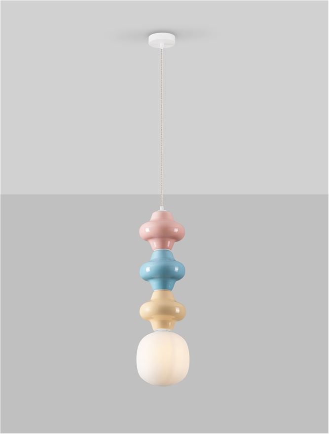 Lampa suspendata CLIO TRIO MULTICOLOR