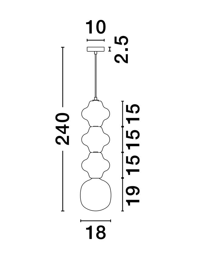 Lampa suspendata CLIO TRIO