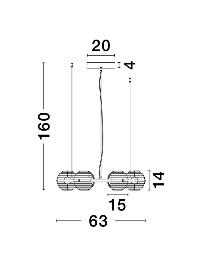Lampa suspendata LAS ROUND