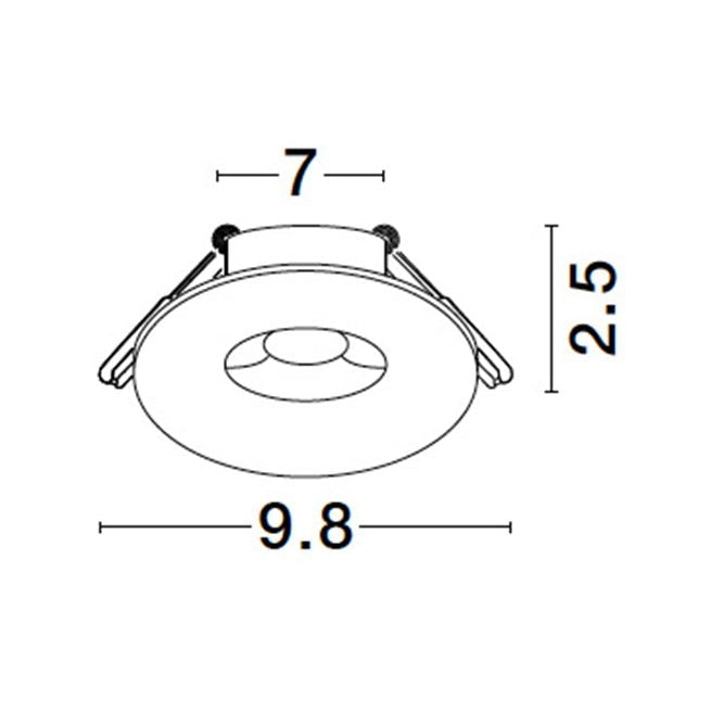 Spot incastrat ANTALYA IP44