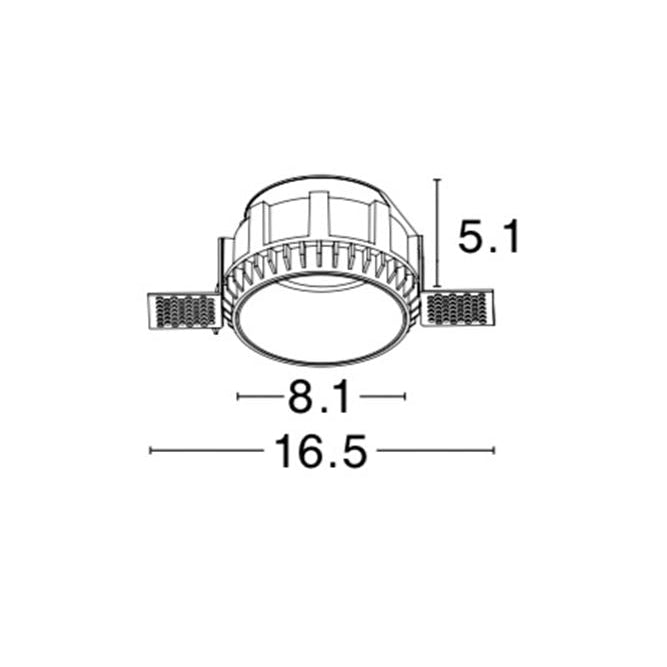 Spot incastrat trimless BRAD