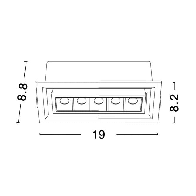 Spot incastrat CANTIA 19 CM