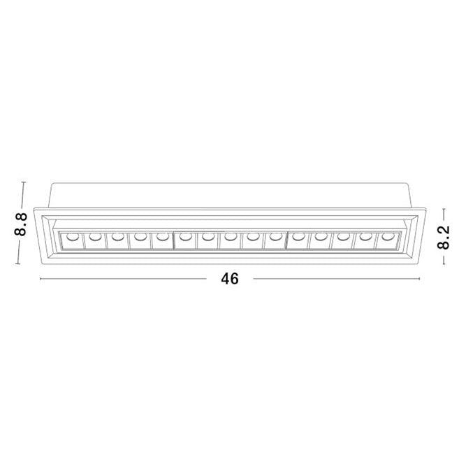 Spot incastrat CANTIA 46 CM