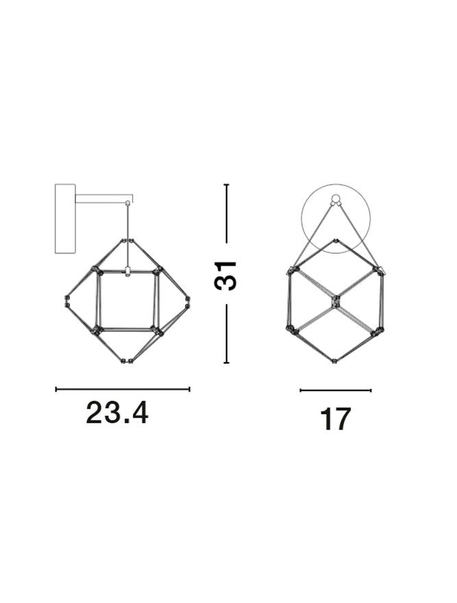 Aplica de perete NEBULA
