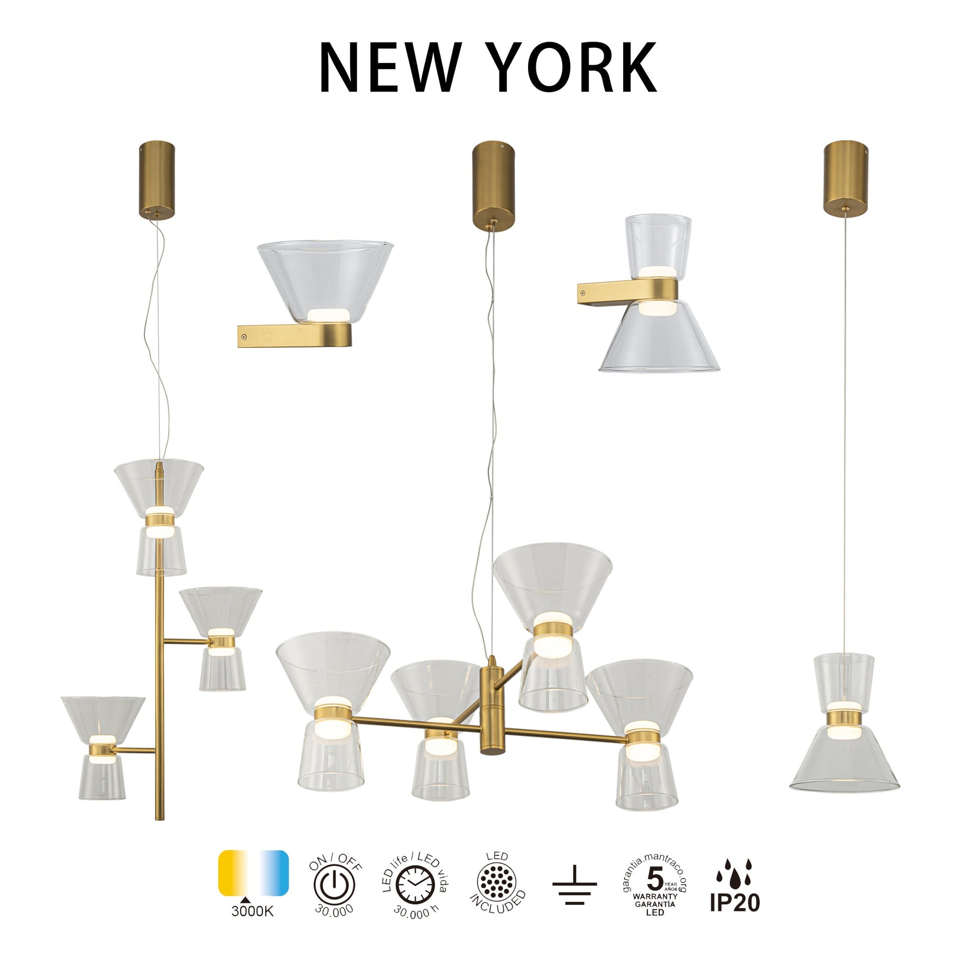 Lampa suspendata GALDARO 6W