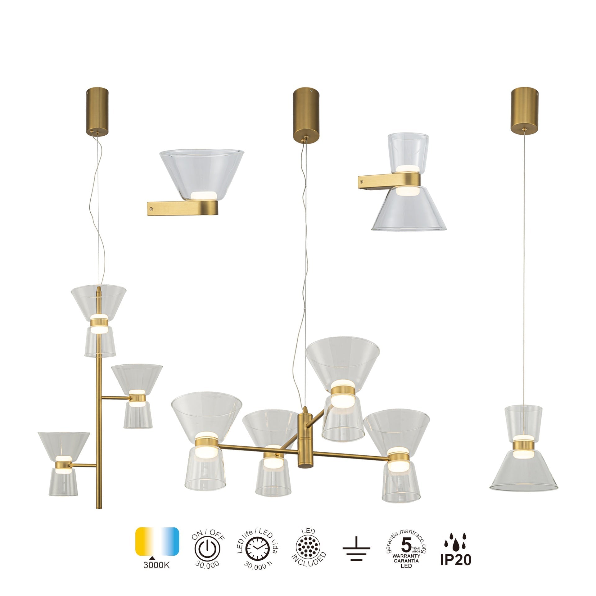 Lampa suspendata GALDARO 24W