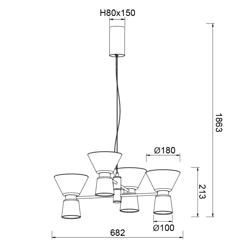 Lampa suspendata GALDARO 24W