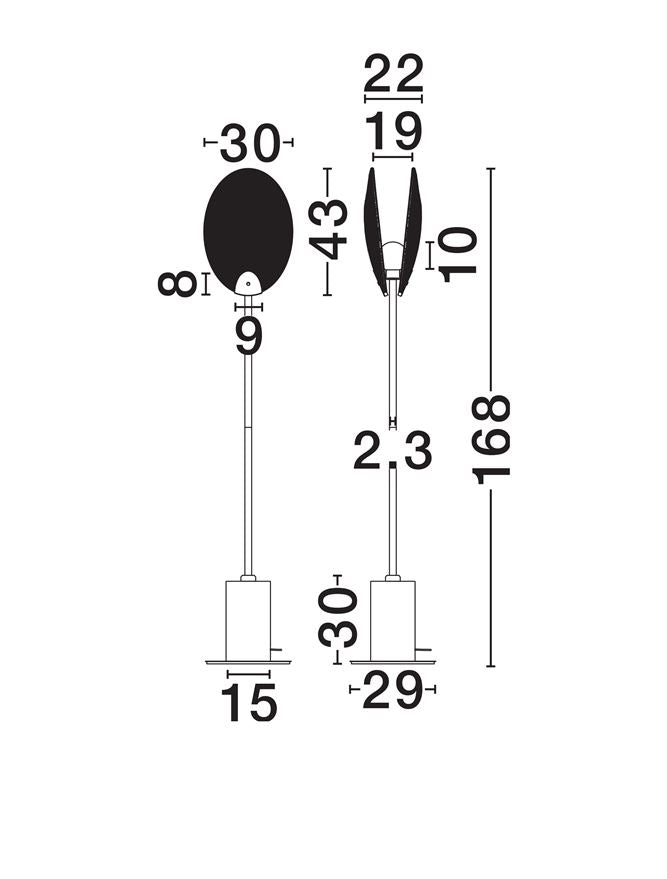 Lampadar SHELINA 168CM
