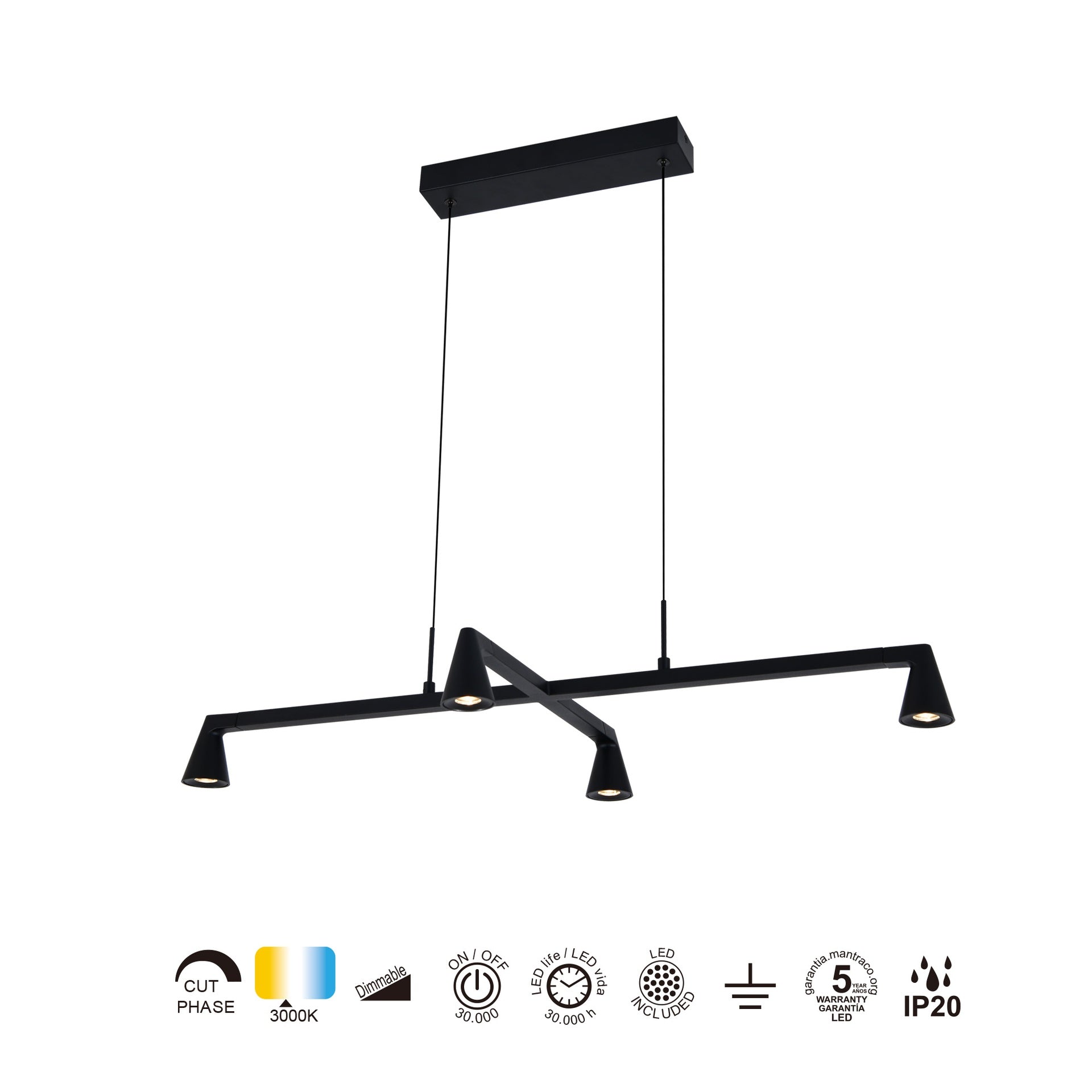 Lampa suspendata dimabila BRISEN 21W