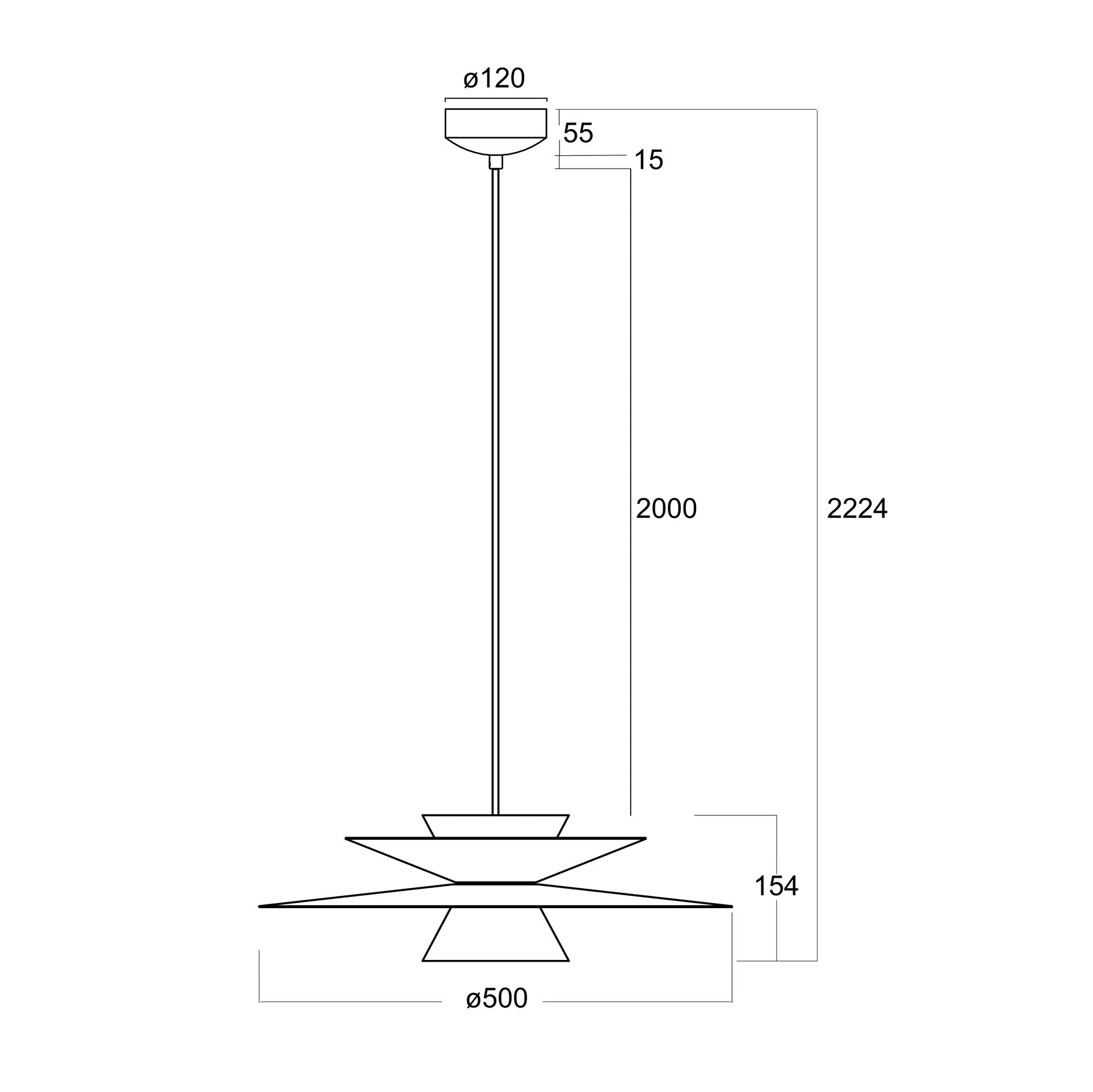 Lampa suspendata dimabila ERONA