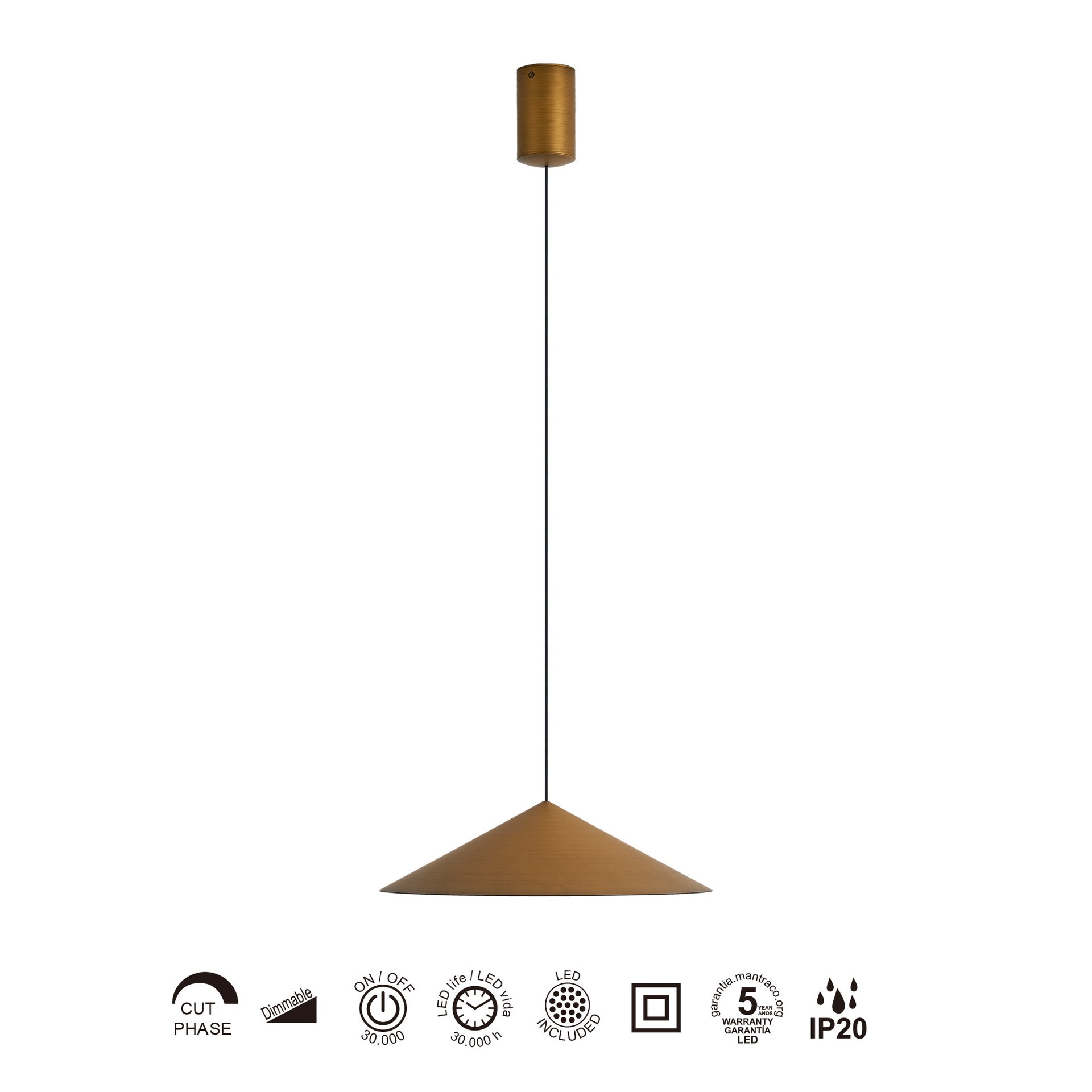Lampa suspendata dimabila ELDAR 30 CM