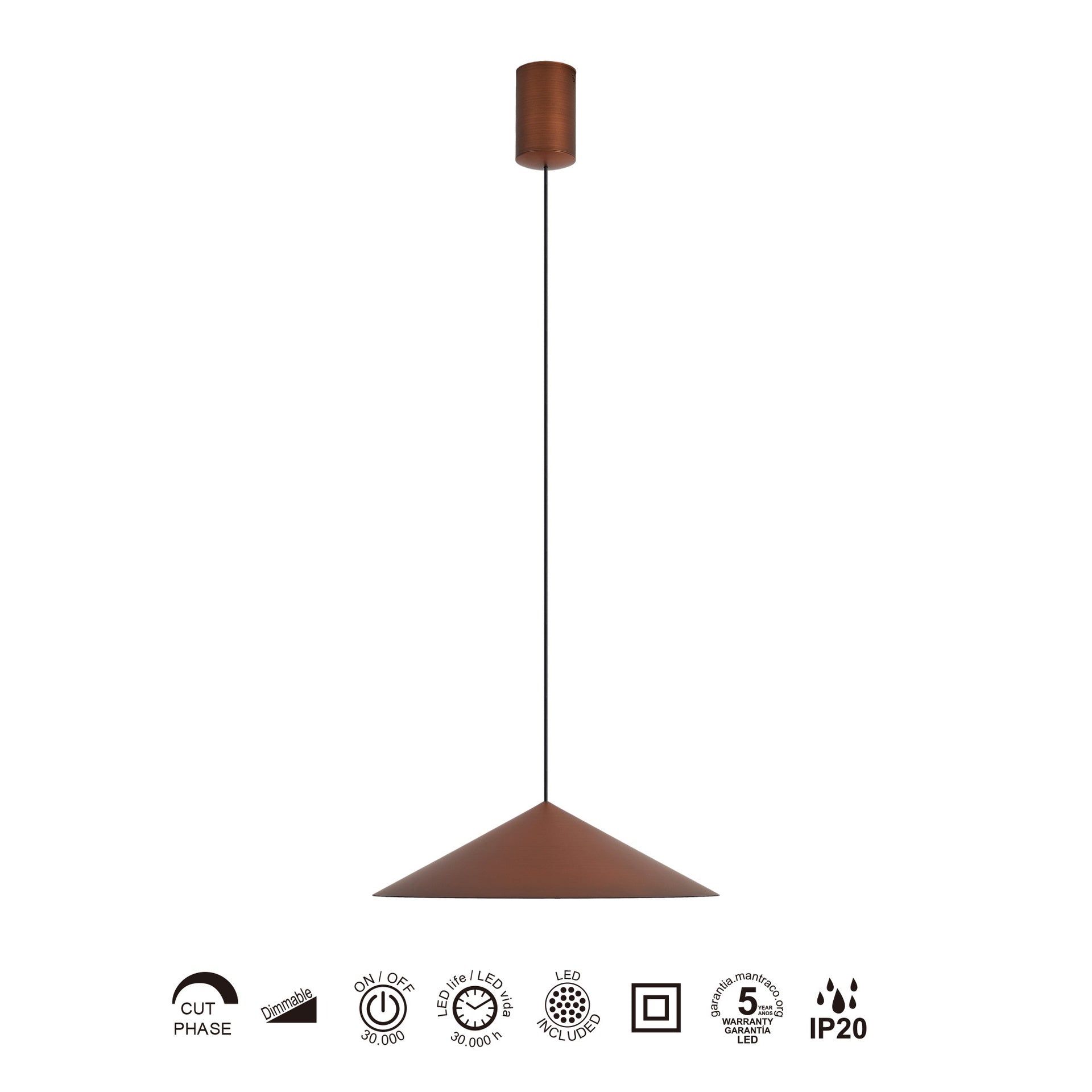 Lampa suspendata dimabila ELDAR 30 CM