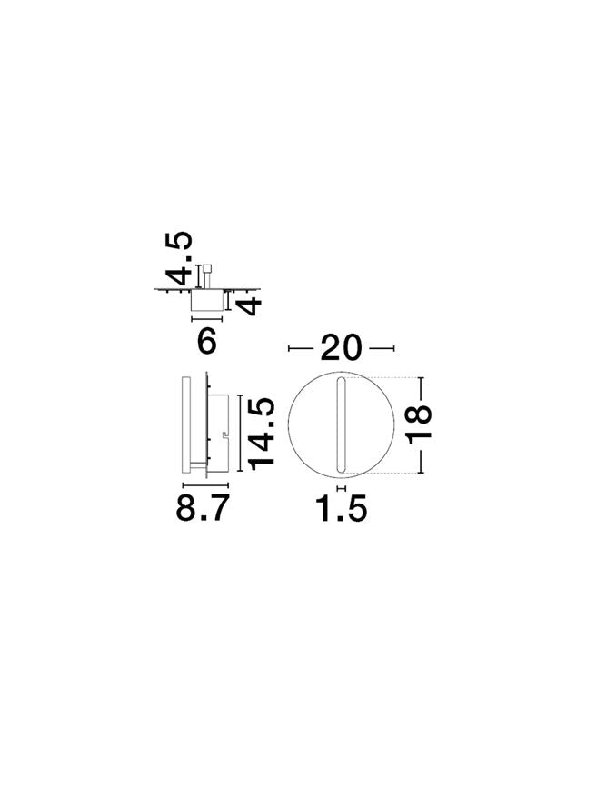 Aplica de perete dimabila NALU