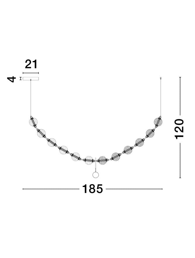 Lampa suspendata BRILLANTE ONE