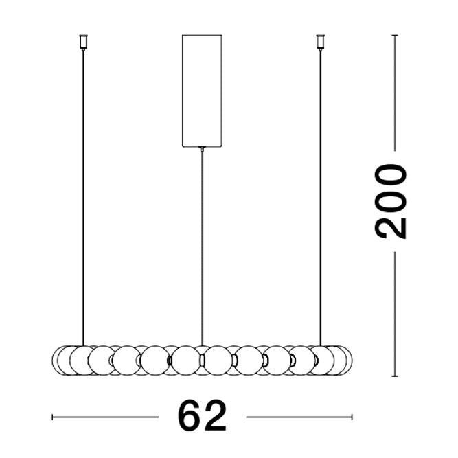 Lampa suspendata  PERLA ROUND
