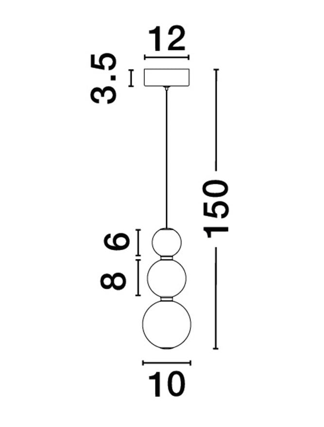 Lampa suspendata PERLA