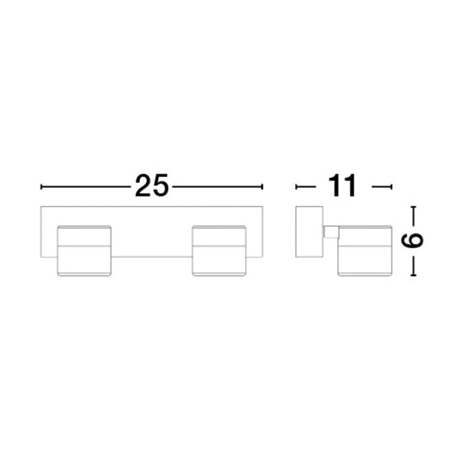 Aplica de perete TEKO 2 IP44
