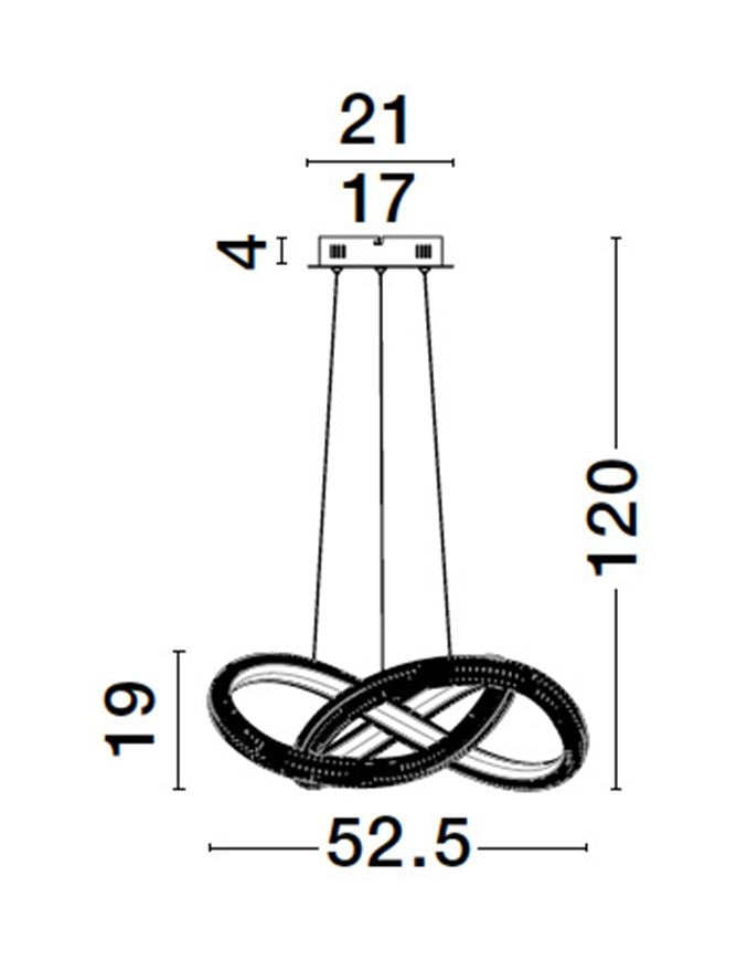 Lampa suspendata MEDORA 52CM
