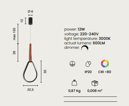 Lampa suspendata dimabila REGULAR  B