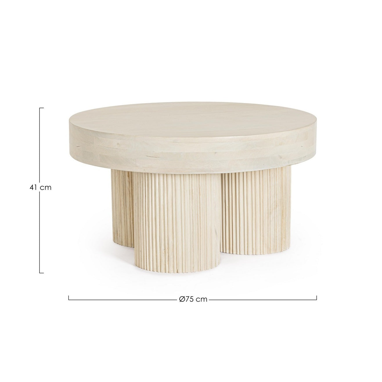 Masuta de cafea DECANAT NATURAL Ø75  x 41 CM