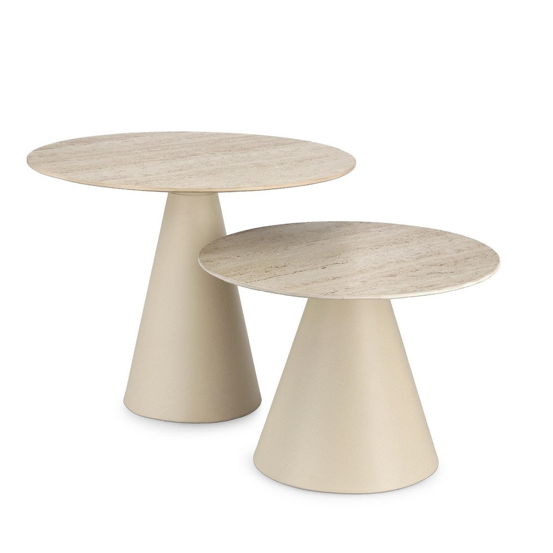 Set 2 masute de cafea HARDY RO  Ø50/60 x 32/47 CM